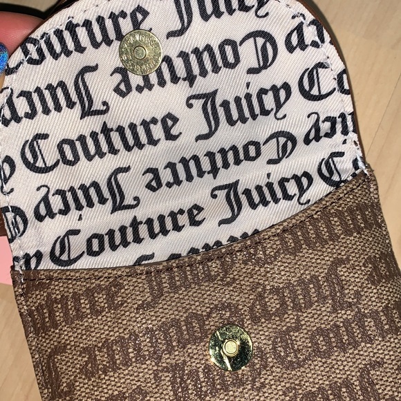 JUICY COUTURE Gothic Status Brown Love Club Cellie Purse - Picture 6 of 10